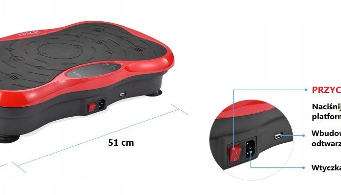 PLATFORMA WIBRUJACA WIBRACYJNA VIBROMAX SLIM FIT