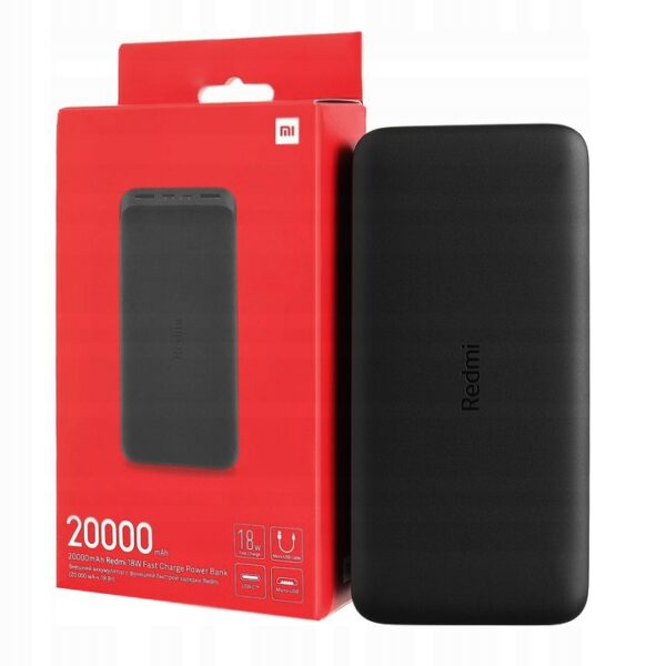 PowerBank-XIAOMI-Redmi-20000-mAh-18W-Fast-Charge-czarny